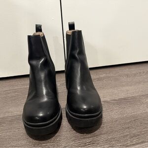 Black Chunky Ankle Boots